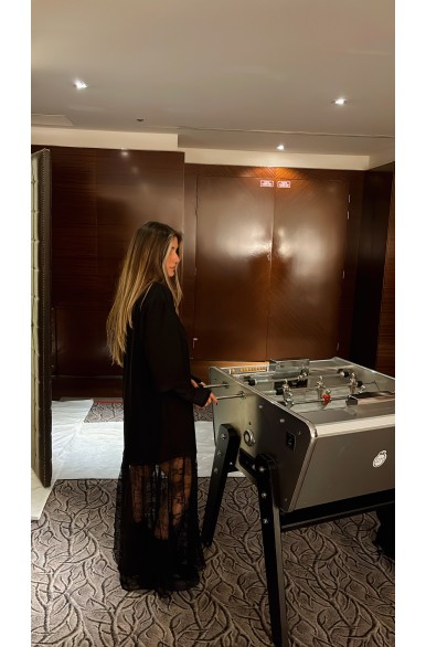 Robe longue dentelle