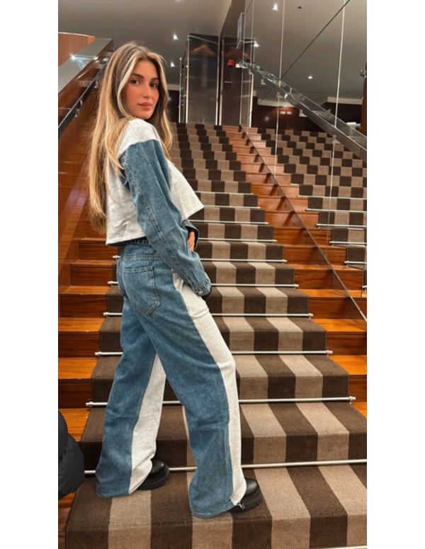 Ensemble Jogging-Jean gris