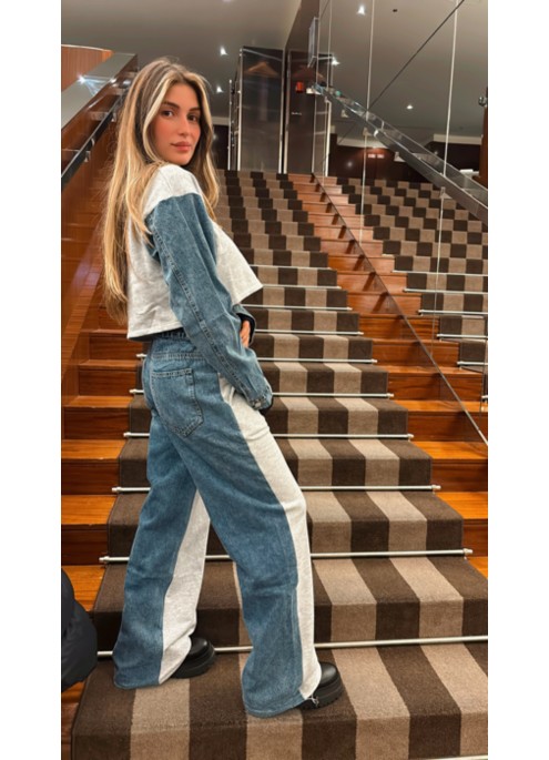 Ensemble Jogging-Jean gris