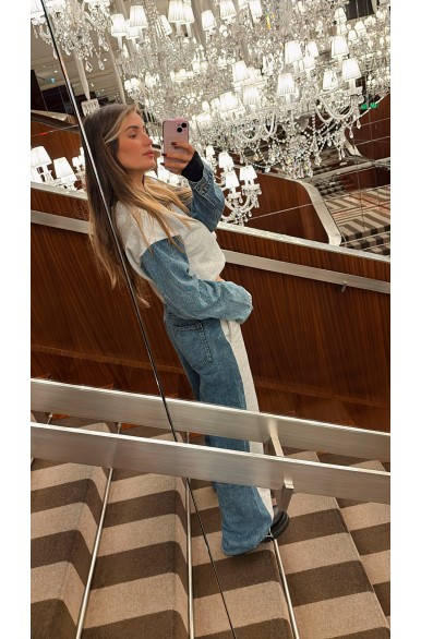 Ensemble Jogging-Jean gris