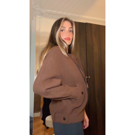 VESTE A CAPUCHE CHOCO
