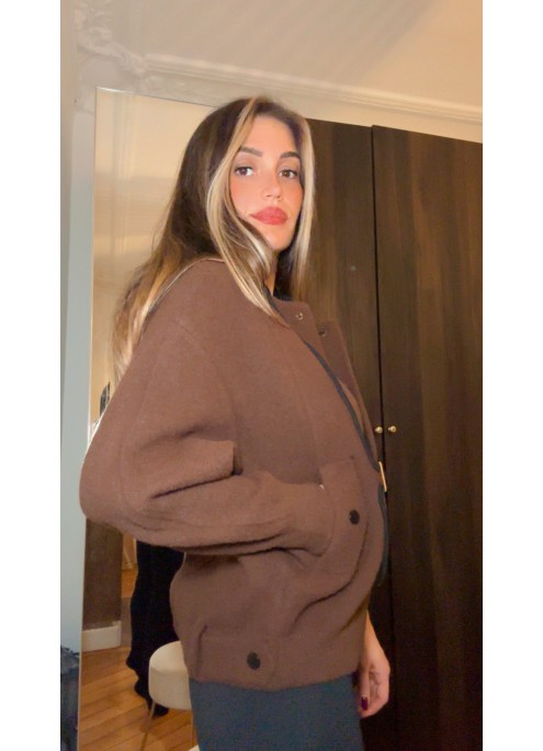 VESTE A CAPUCHE CHOCO