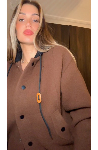 VESTE A CAPUCHE CHOCO