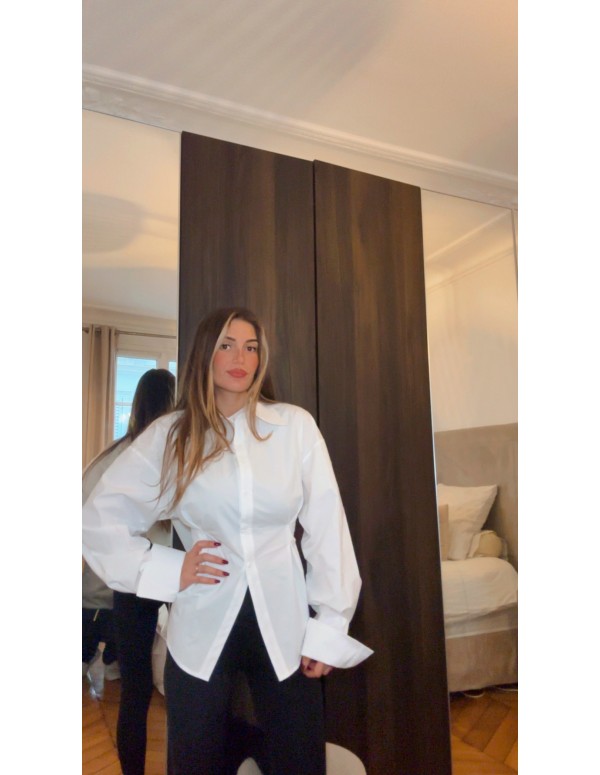 CHEMISE CINTRE BLANCHE
