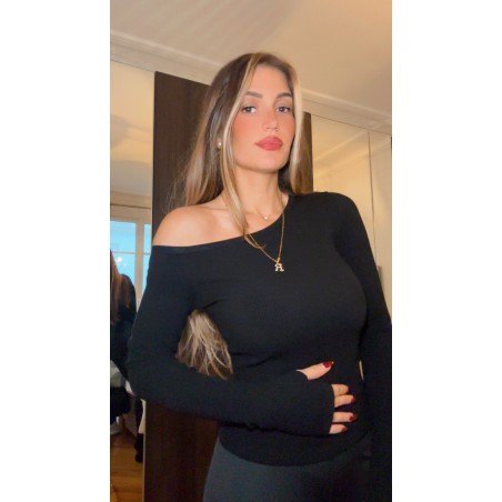 Top mitaine asymétrique