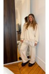 Ensemble jogging dentelle oversize