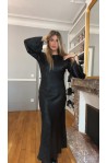 ROBE LONGUE MANCHE EVASE